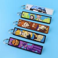 【DT】 hot  AD2444 Cute Cartoon Embroidery Keychain Label Tags Keyring Gift Decorating Luggage Tag Labels Sewing Accessories