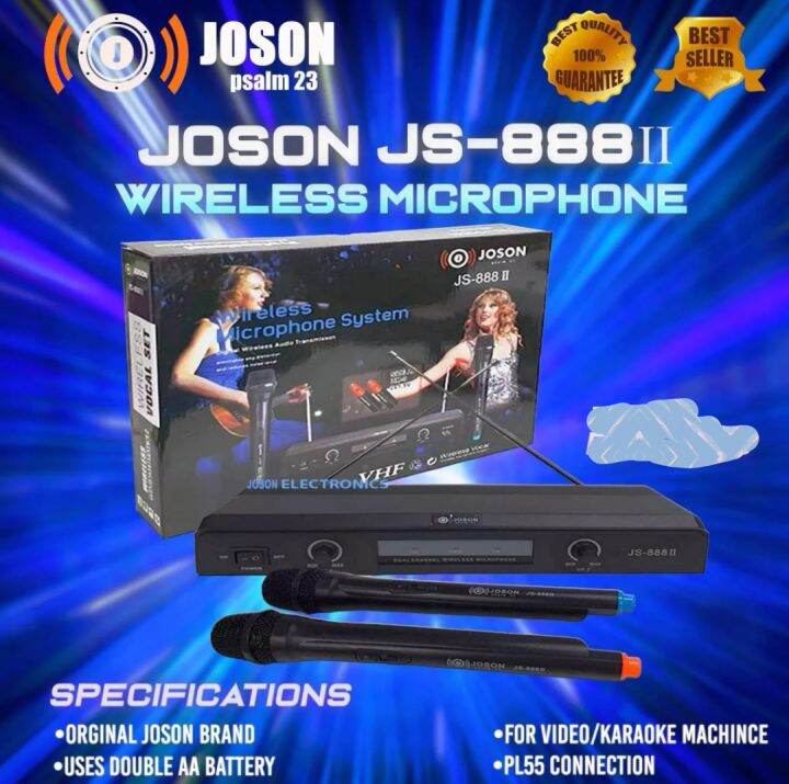 JOSON JS888 II Wireless Microphone System Digital Wireless Audio
