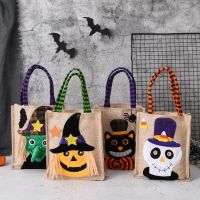 【YP】 Non Woven Tote Hat Pumpkin Witch Horror Trick or Treat Happy Day