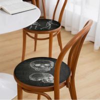 【LZ】 Anatomy Skeleton Art Seat Cushion Office Dining Stool Pad Sponge Sofa Mat Non-Slip Chair Cushions