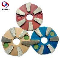 RIJILEI 3PCS/Lot 3 Inch Metal Diamond Polishing Pads 80mm Grinding Disc for Marble Granite and Concrete Floor 3JKP6