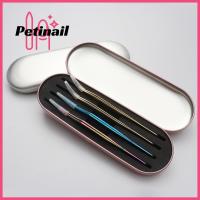 PETINAIL การป้องกันการต่อกล่องเก็บของขนตากล่องดินสอ4ร่องกล่องแหนบ Peralatan Rias