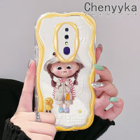 เคส Chenyyka สำหรับ OPPO F11 Pro A9 A9X เคส2019ลายการ์ตูนเป็ดน้อยน่ารักเด็กผู้หญิงสีสันสดใสขอบเนื้อครีมเคสโทรศัพท์โปร่งใสนิ่มเคสป้องกันซิลิโคนใส