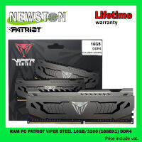 RAM PC PATRIOT VIPER STEEL 16GB/3200 (16GBX1) DDR4 CL16