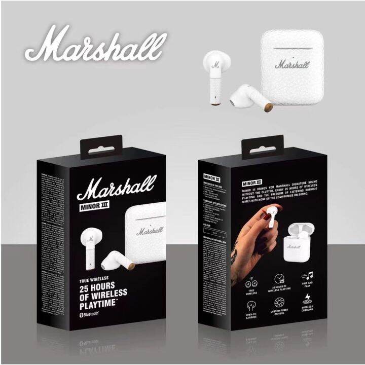 marshall-2022-ใหม่-smart-tws-หูฟังไร้สาย-minor-bluetooth-5-0-เอียร์บัด-touch-in-ear-sports-หูฟังไฮไฟกันน้ำพร้อมไมโครโฟน