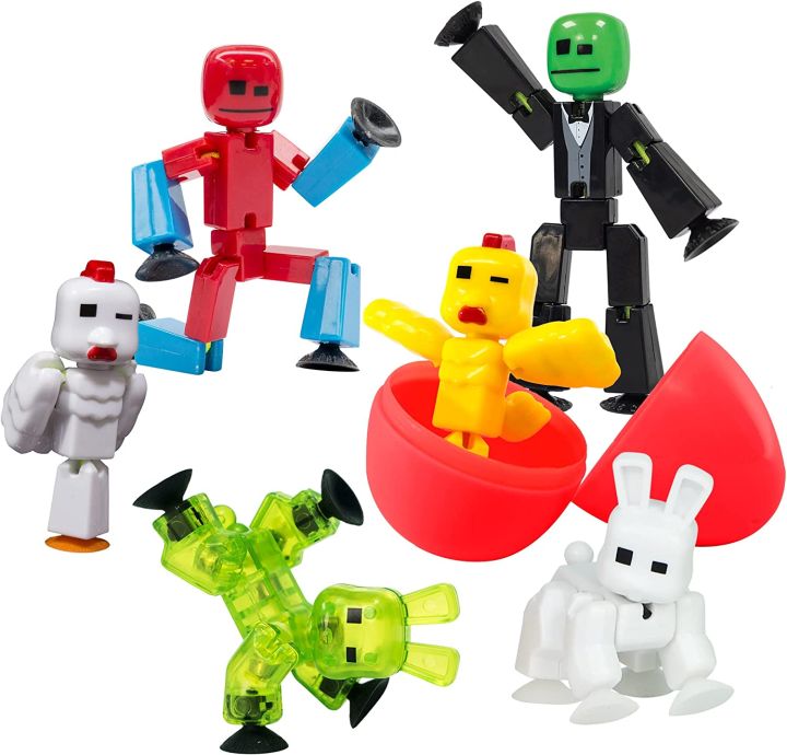 Zing Stikbot 6 Pack Blind Pack, Set of 6 Mystery Color Stikbot ...