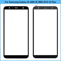 สำหรับ Samsung Galaxy J4 J6 J8 A6 A8 A7บวก A9 2018 J415 A750หน้าจอสัมผัสหน้าจอแอลซีดีกระจกแผงกระจกด้านนอกหน้าสัมผัสสำหรับเปลี่ยน