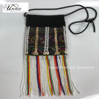 กระเป๋าสะพายข้าง งานปักมือ ผ้าปักชนเผ่า ลายพื้นเมือง ย่ามชาวเหนือ Akha crossbody bag handmade ethnic style unisex #6