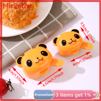 Ministar ขวดบีบกล่องใส่ซอสมินิแพนด้าพร้อมช้อนภาชนะบรรจุน้ำผึ้งมะเขือเทศการ์ตูนสำหรับกล่องอาหารกลางวันเด็กอุปกรณ์เสริม