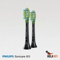 x2ชิ้น Philips Sonicare DiamondClean W3 Premium White Brush Heads White หัวแปรงสำหรับแปรงไฟฟ้า สีดำ