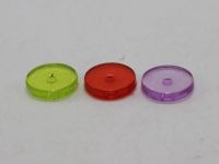 200 Mixed Colour Transparent Acrylic Disc Heishi Beads 10mm Spacer