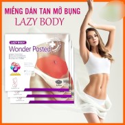 Hộp 5 Miếng Dán Tan Mỡ LAZY BODY WONDER POSTED Đốt Cháy Mỡ Bụng An Toàn