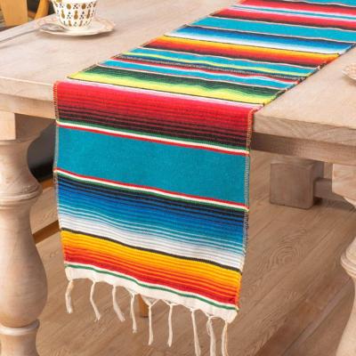 Cotton Rainbow Placemat Tablecloth Banner Table Mat Accessories Restaurant Decoration Blanket Outdoor M9J8