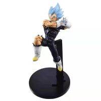 ซูเปอร์ไซยาการ์ตูน LC Legendary Blue Hair Vegeta Wukong ทำด้วยมือบรรจุกล่องโมเดลตุ๊กตา