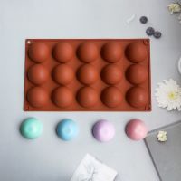 Half Ball Flat Cylinder Silicone Mold For Baking Halfspere Ball Chocolate Cookie Sandwich Muffin Cupcake Brownie Cake Pudding