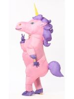 JYZCOS Inflatable Unicorn Costume For Adult Kids Animal Movie Rainbow Unisex Cosplay Halloween CostumesS 28.48 -