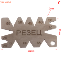 ?【Lowest price】CHANGDA เครื่องวัดการตัดสกรู1ชิ้นเครื่องมือวัดมุมสแตนเลสแบบโค้ง