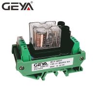 Geya รีเลย์ตัวควบคุม Plc 2ช่องสัญญาณ Ngg2r,รีเลย์ตัวควบคุม Omron 12V 24V พร้อมรีเลย์ป้องกันฟิวส์1no1nc Spdt