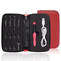 DIY Hand Knitting Tool Crochet Set With 11 PC Crochet Needles USB Rechargeable Glowing Crochet LED Light  Pack in one EVA Bag Knitting  Crochet