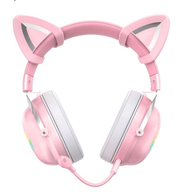 bluetooth-headphone-หูฟังบลูทูธ-onikuma-b20-rgb-cat-edition-pink