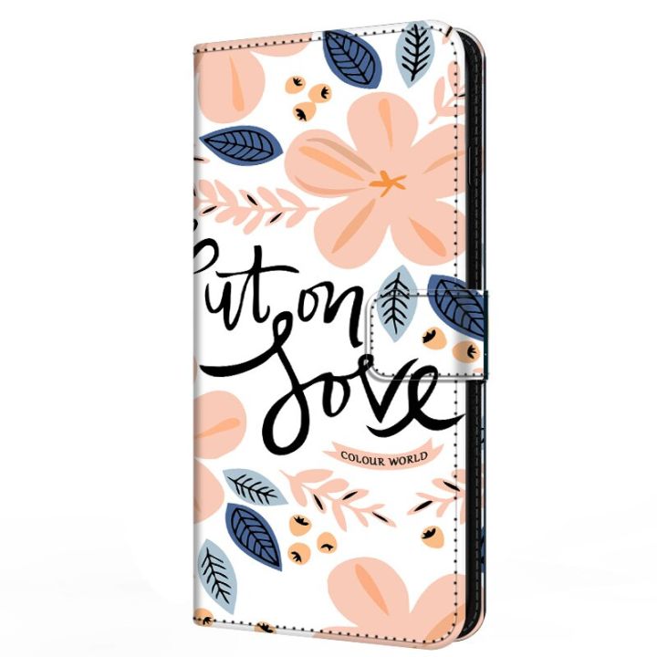 leather-flip-case-for-samsung-galaxy-m12-m22-m32-a52-a72-a22-4g-5g-wallet-stand-book-cover-magnetic-flower-funda-capas-m-22-cute-car-mounts