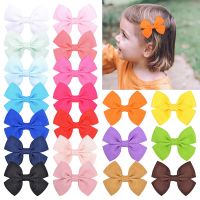 1ชิ้น20สีทึบ Bowknots คลิปขน BB สำหรับน่ารักสาวบูติกกิ๊บติดผม Headwear อุปกรณ์ผมสำหรับเด็ก2020ใหม่