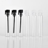 【CW】☾⊙  50pcs 1ml/2ml/3ml Glass Perfume Small Sample Vials Bottle Laboratory Fragrance Test Tube Trial