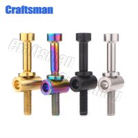 2Pcs MTB Bike Bicycle Cycling Bolts Titanium Ti Seatpost Bolt M5x40mm M5x40 for EC70 EC90 ZERO Seatpost Gold Rainbow Titanium