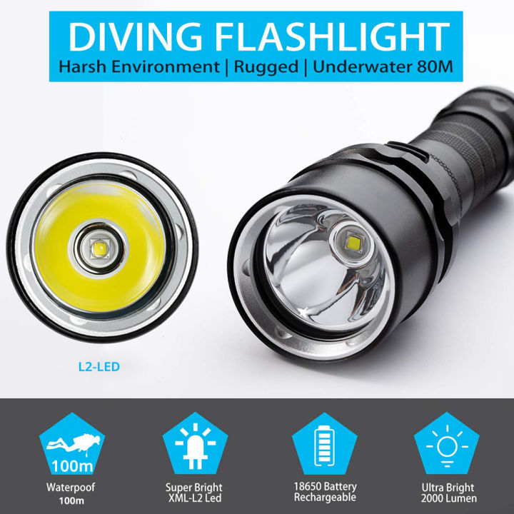 professional-scuba-diving-flashlight-ip8-waterproof-l2-200m-underwater-dive-light-torch-powered-by-18650-hand-rope