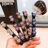 【CW】 Layer Band Twist Plait Headband Flowers Hairpin Alligator Hair Claw Bangs Hairstyle Nonslip Barrettes