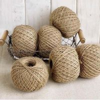 Christmas Party Supplies 30M Natural Burlap Hessian Jute Twine Cord Hemp Rope String Gift Packing Strings Wedding Decor General Craft