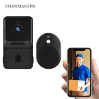 ✣▨₪ HD High Resolution Visual Smart Security Doorbell Camera Wireless Video Doorbell with IR Night Vision Real-Time Monitoring