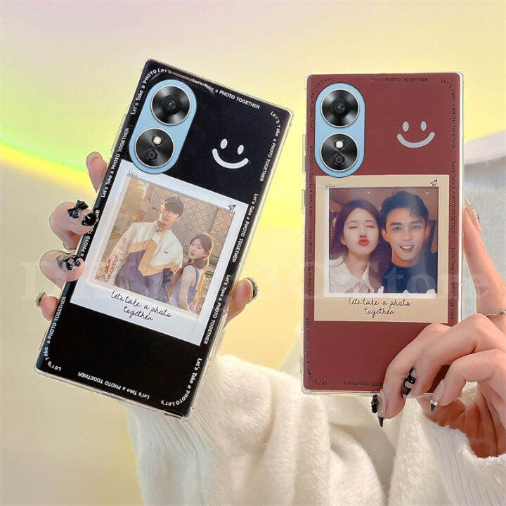 เคสกันกระแทกซิลิโคน-tpu-a78-oppo-5g-กรอบรูป-smile-เคสโทรศัพท์มีลาย-oppo-2023-a78เคสโทรศัพท์มือถือนิ่มโปร่งใส