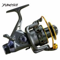 [HOT LIAXLLWISAAZH 534] Yumoshi 3000- 6000โลหะ Spinning Fishing Reel 10 1BB Saltewater ปลาคาร์พตกปลา Reel ด้านหน้าและด้านหลังเบรคอัตราส่วนความเร็ว5.0:1 5.2:1