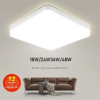 ZZOOI Led Ceiling Light Home Kitchen 18W 24W 36W 48W Modern Ceiling Panel Lamps Bedroom Square Fixture Living Room Decor Lighting