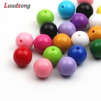 ↂ 6/8/10/12/14/16/18/20mm Cheap Bubblegum Colorful Spacer Beads Round Loose Acrylic Beads For Diy Bracelet Necklace Jewelry Making