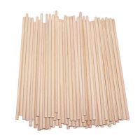 200 Round Natural Wood Sticks - ChildrenS Crafts for Creative Crafts and Decorations