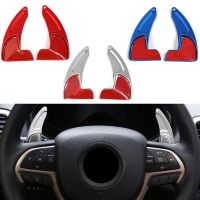 SHINEKA Interior Mouldings For Jeep Grand Cherokee Steering Wheel Shift Paddle Shifter Trim Cover For Grand Cherokee 2014-2020