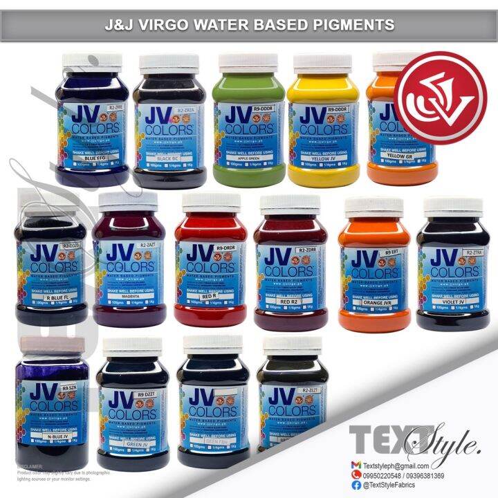 J J Virgo Water Based Pigments for Silk Screen Silkscreen Printing (250g) Lazada PH