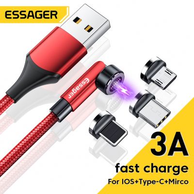 Chaunceybi Essager 540 Rotate Magnetic Cable Fast Charging USB Type C Data Wire Cord Samsun Charger