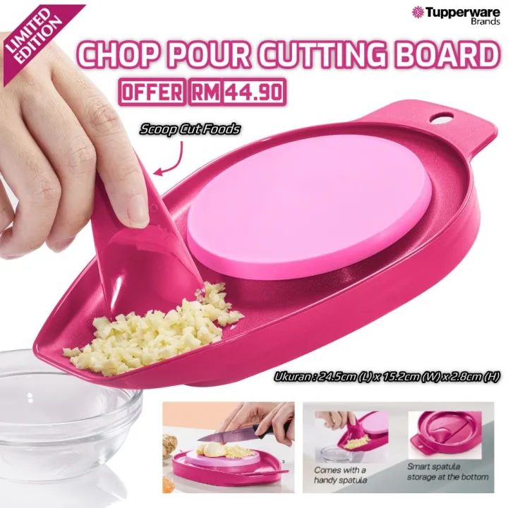 Tupperware Chop N Pour Cutting Board Lazada