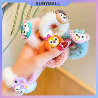 SUNYMALL ตุ๊กตา แหวนผม แฟชั่น ความยืดหยุ่นสูง เชือกผม การ์ตูน เครื่องประดับผม สุภาพสตรี เครื่องประดับศีรษะ นักเรียน มัดผม หนังวัว