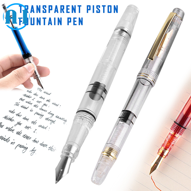 Details about   wing sung Transparent Vaccum Fountain Pen EF 0.38mm 
