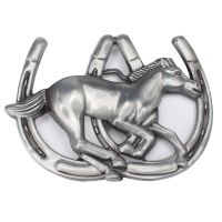 Mens Belt Buckle Fashion Horse Belt Buckle For Mens In Good Plating Suitable For 4cm Width Belt Belts