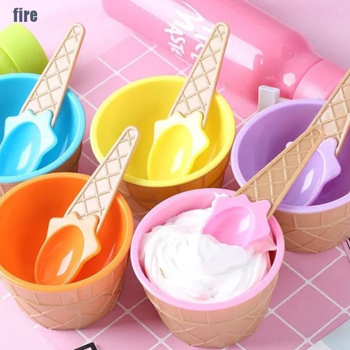 wbefire-ชามไอศกรีม-พร้อมช้อน-6-สี