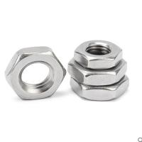 1-50pcs DIN439 M2 M2.5 M3 M4 M5 M6 M8 M10 m12 M14 M16 M20 M22 M24 M27 M30 Stainless Steel Hex Hexagonal Thin Nut.