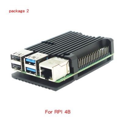 【✱2023 HOT✱】 fuchijin77 อุปกรณ์ระบายความร้อนแบบพาสซีฟ4เคสอลูมิเนียมสำหรับ Raspberry Pi 4กล่องครอบโลหะสำหรับ Raspberry Pi 3 Model B 3b B