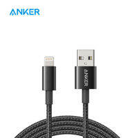 Anker 331 USB-A สายเคเบิลหลอดไฟ (ไนลอน) ชุด3 (สีดำ3ft) สำหรับ iPhone X 11/12/13/14ชุด