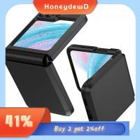 HONEYDEWD ป้องกันการกระแทก สำหรับ Z flip 5 Case พีซีทีพียู บานพับแบบบานพับ ตัวป้องกันโทรศัพท์มือถือ ของใหม่ ฝาครอบเต็มรูปแบบ ฝาปิดโทรศัพท์ สำหรับ Samsung Galaxy Z Flip5 โทรศัพท์สำหรับโทรศัพท์