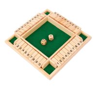 Dropship 4 Sided Shut The Box Board Game Number Drinking Game for Party Club Table Game Home Leisure and Indoor Entertainment